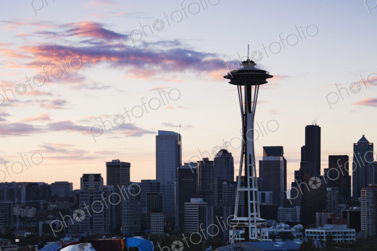 Seattle Skyline at Dusk