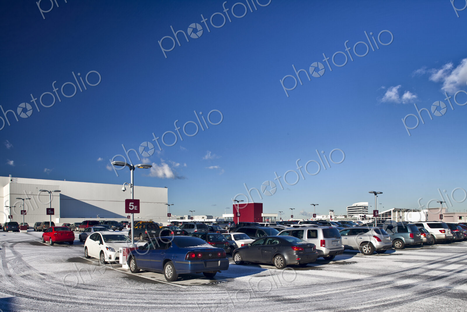 Section of an Outdoor Parking Lot
