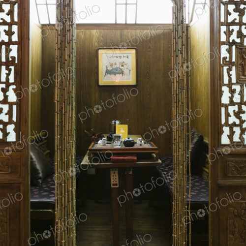 Segregated Booth in an Asian Restaurant