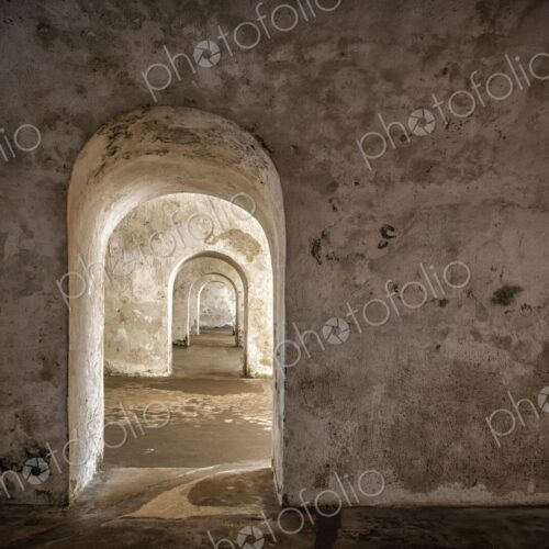 Series of arched doorways inside Castillo San Felipe del Morro in San Juan, Puerto… Series of arched doorways inside Castillo San Felipe del Morro in San Juan, Puerto…