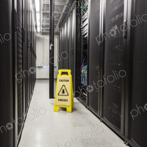 Servers on racks in a large computere server farm. Servers on racks in a large computere server farm.