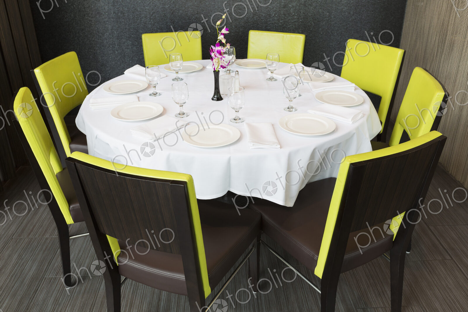 Set table in Thai restaurant