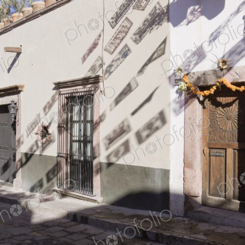 Shadows Cast on Building