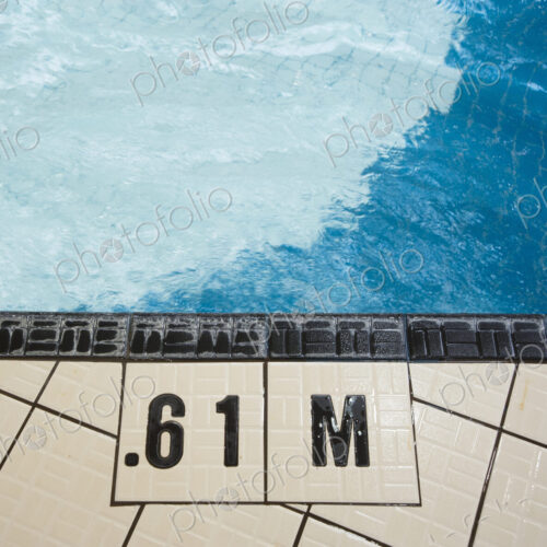 Shallow End of a Public Swimming Pool Shallow End of a Public Swimming Pool