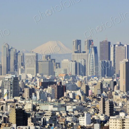 Shinjuku Skyline with Mt Fuji