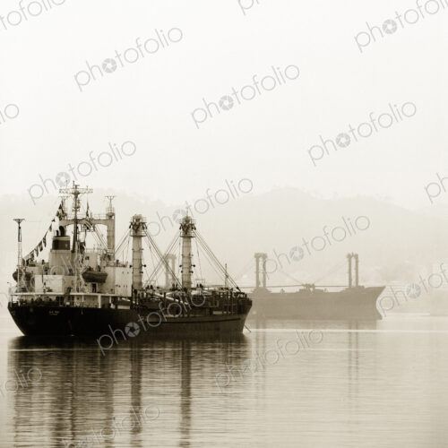 Shipping Boats in the Mist Shipping Boats in the Mist