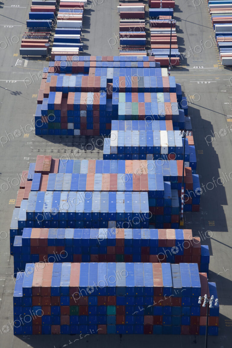 Shipping Containers To Be Loaded Onto Semi Trucks