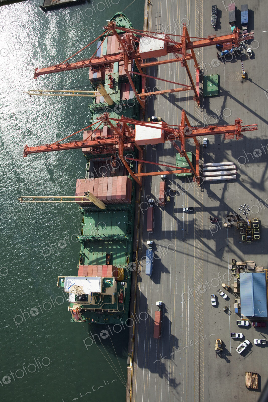 Shipping Containers To Be Loaded Onto Semi Trucks
