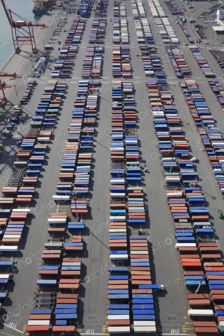 Shipping Containers To Be Loaded Onto Semi Trucks