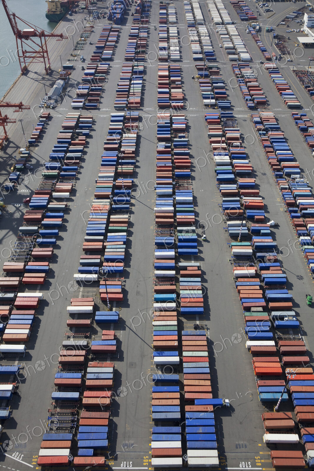 Shipping Containers To Be Loaded Onto Semi Trucks