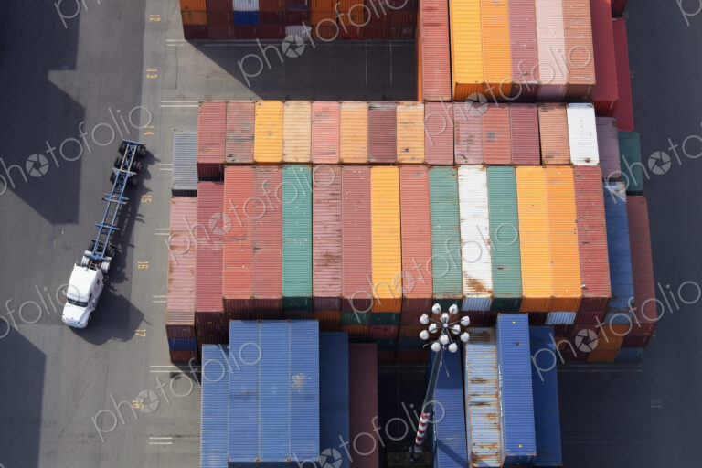 Shipping Containers and Semi Truck