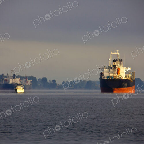 Ships on the Columbia River, Pacific Northwest, United States