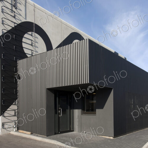 Side of a Modern Factory Building Side of a Modern Factory Building