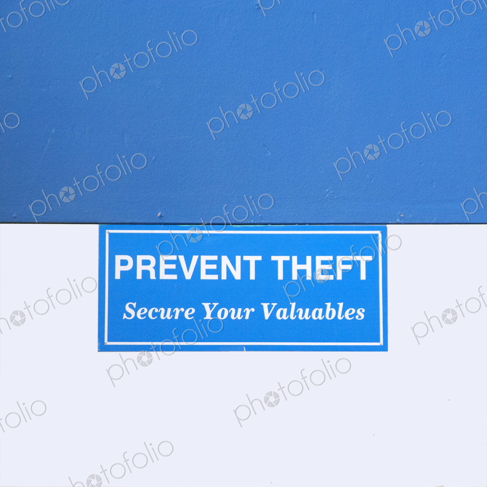 Sign Warning of Theft