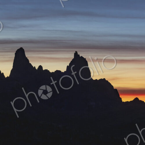 Silhouette of Mule Ears at Sunrise, Big Bend National Park, Silhouette of Mule Ears at Sunrise, Big Bend National Park,