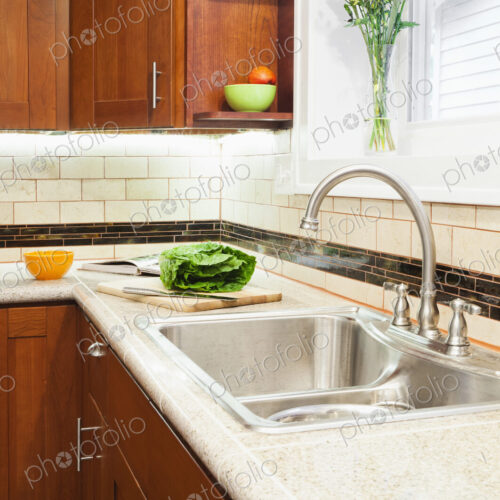 Sink and cabinets in kitchen Sink and cabinets in kitchen