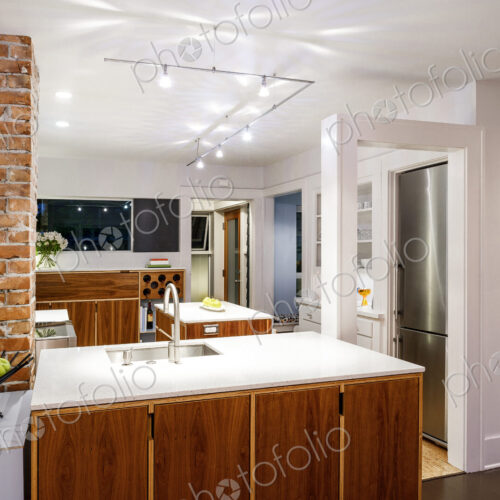 Sink and counters in modern kitchen Sink and counters in modern kitchen