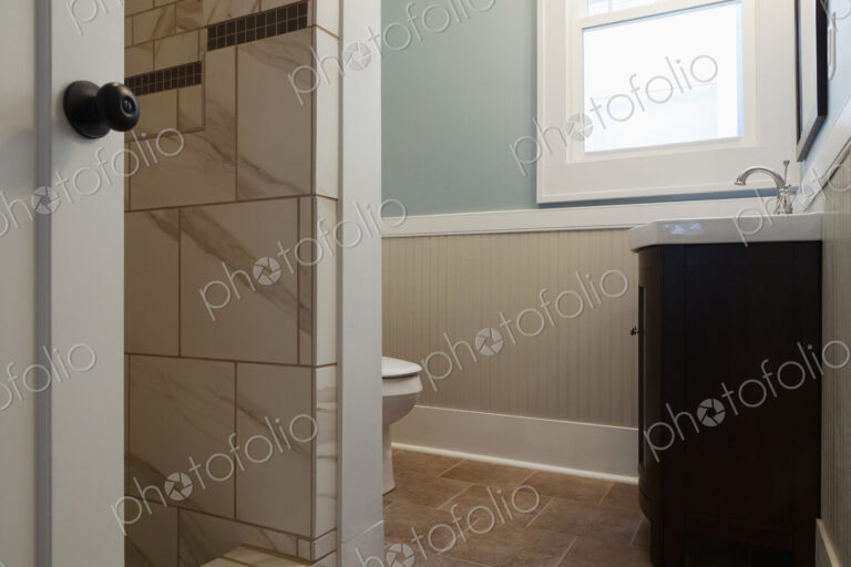 Sink and toilet in bathroom