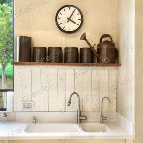 Sink in a Kitchen Interior Sink in a Kitchen Interior