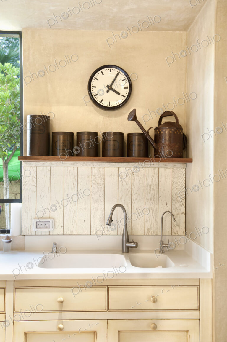 Sink in a Kitchen Interior