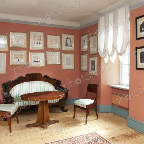 Sitting Room With Framed History Sitting Room With Framed History
