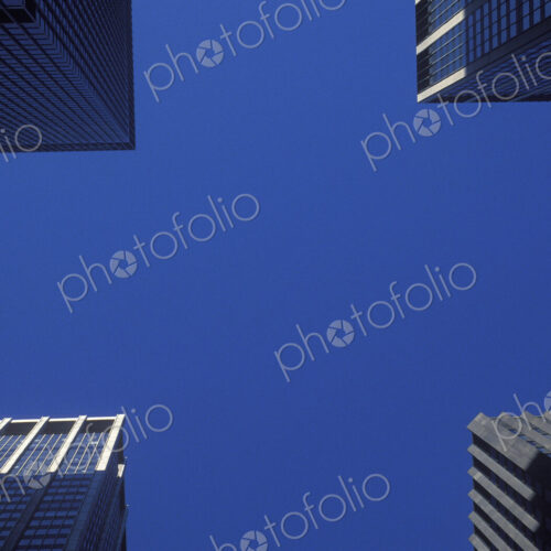 Sky View From Manhattan Intersection Sky View From Manhattan Intersection