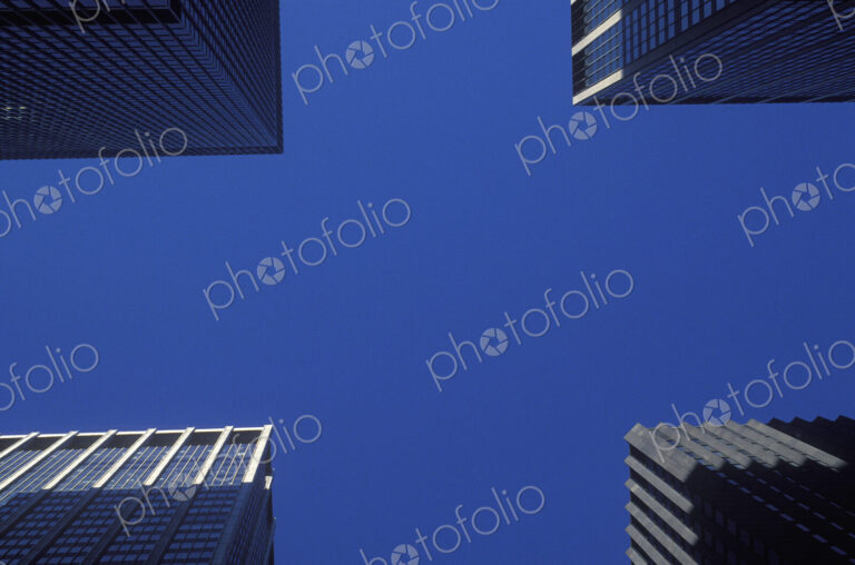 Sky View From Manhattan Intersection