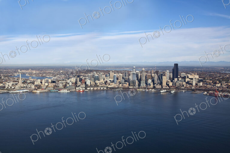 Skyline Of Downtown Seattle Washington State