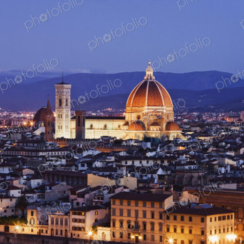 Skyline of Florence from the Piazza Michelangelo at Dawn Skyline of Florence from the Piazza Michelangelo at Dawn