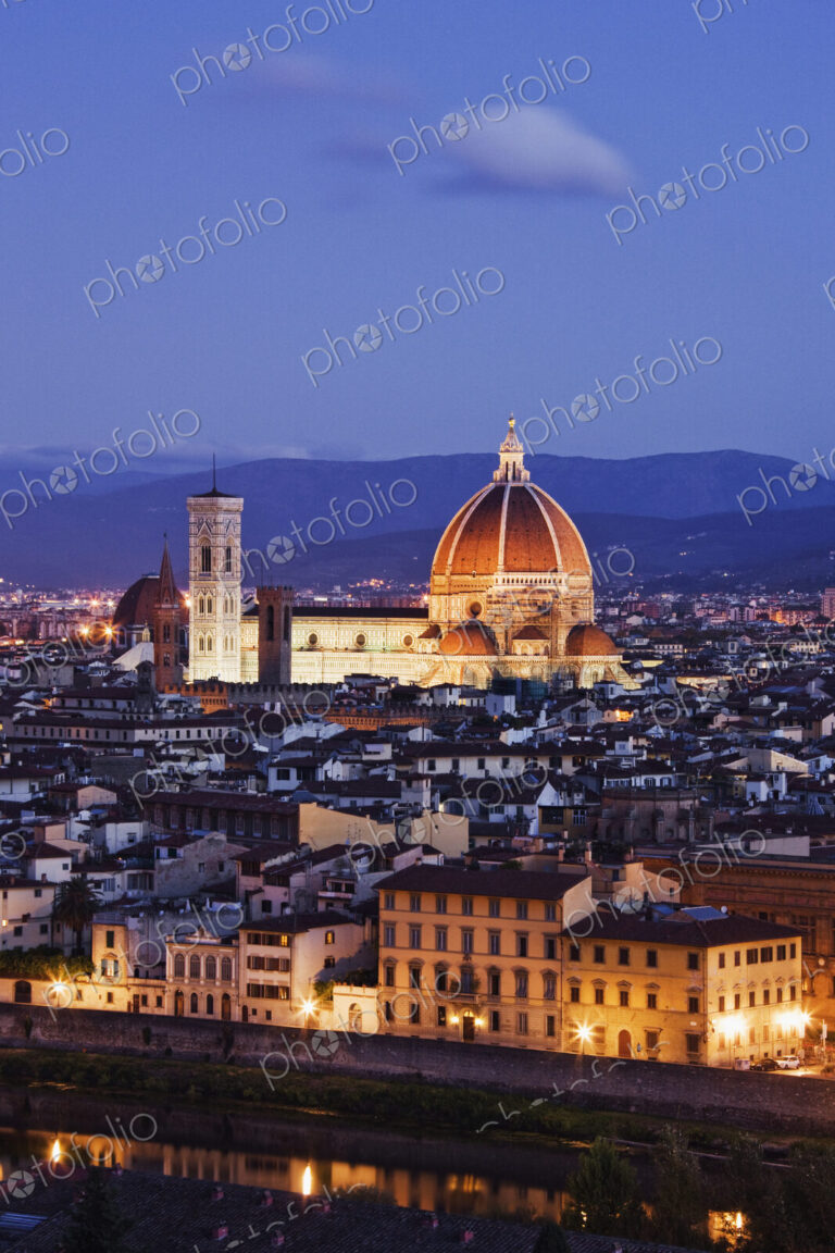 Skyline of Florence from the Piazza Michelangelo at Dawn