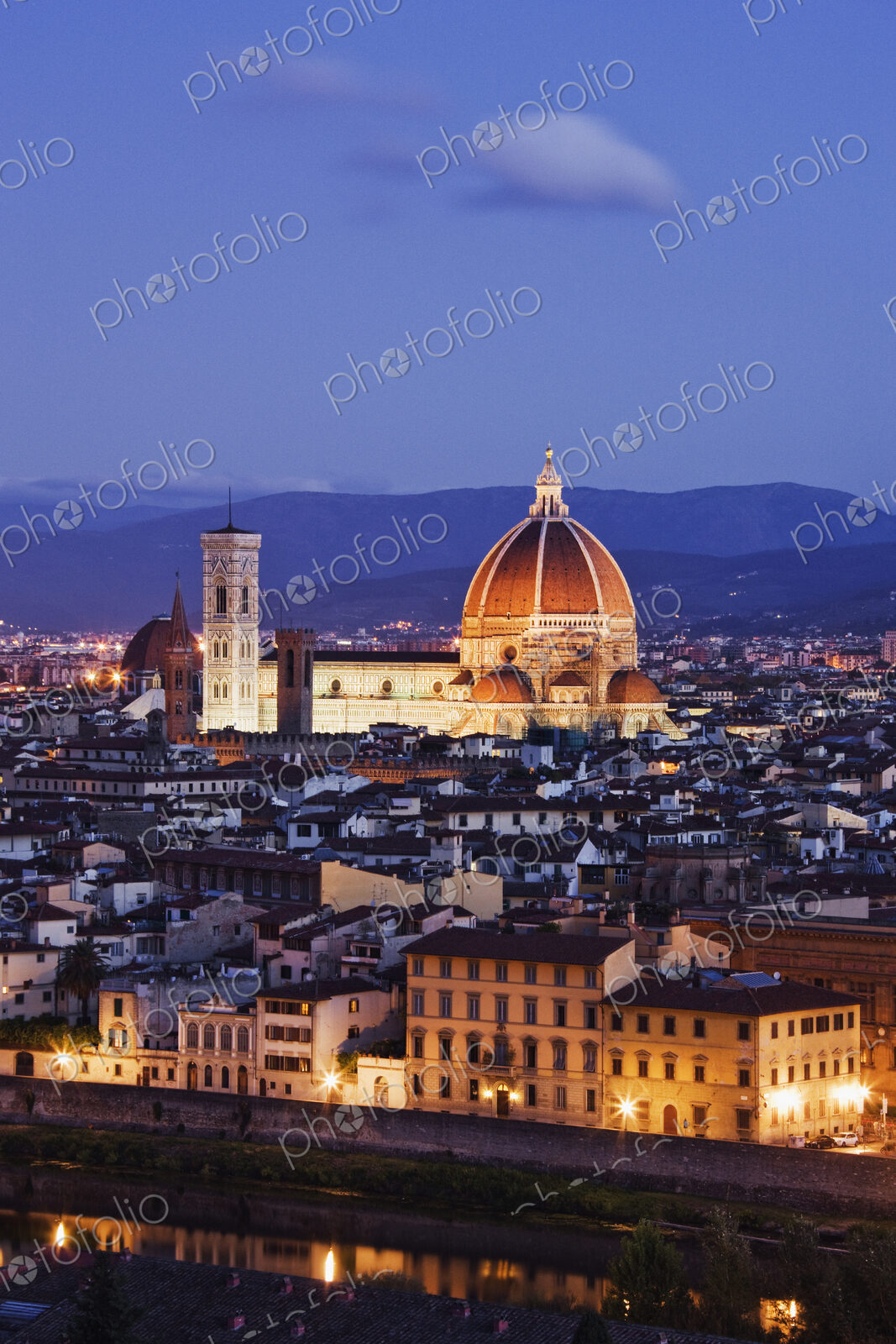 Skyline of Florence from the Piazza Michelangelo at Dawn