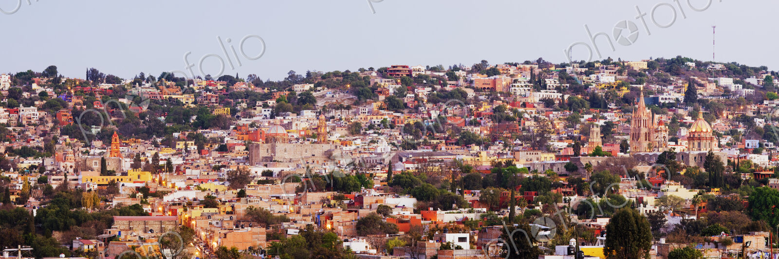 Skyline of San Miguel de Allende at Dusk