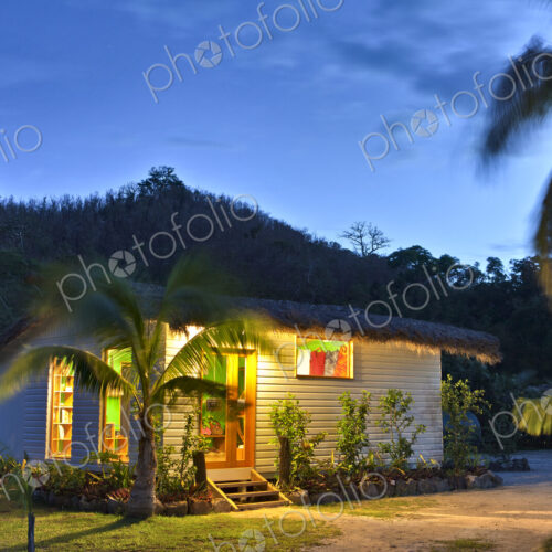 Small Building in a Tropical Setting