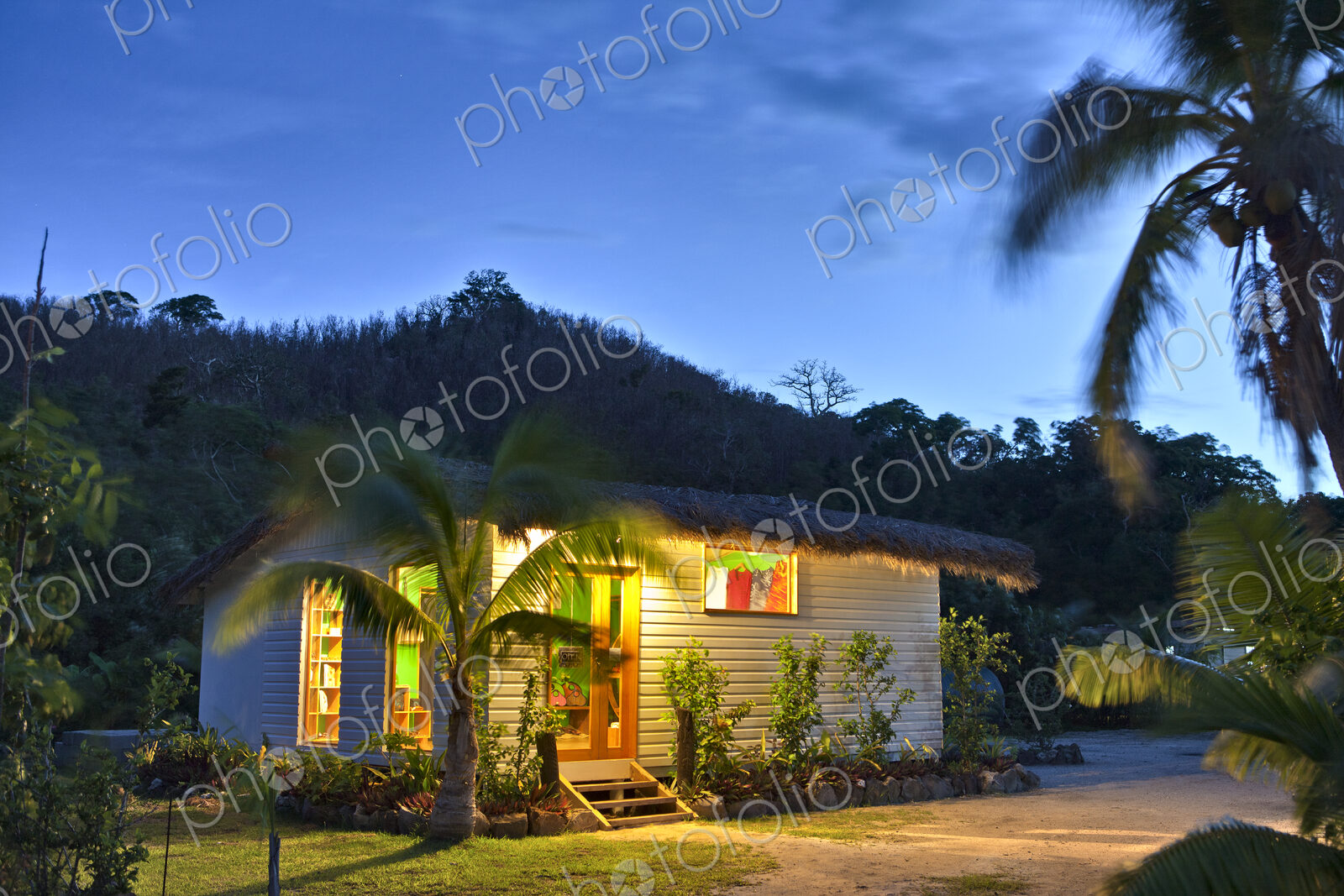 Small Building in a Tropical Setting