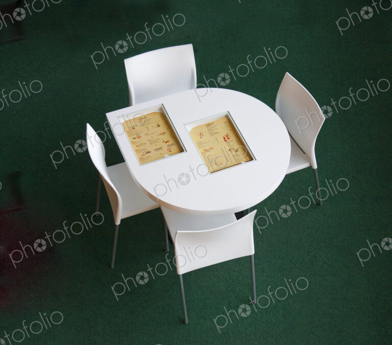 Small Cafe Table With Cookbooks