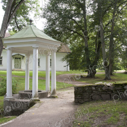 Small Gazebo Outside a Manor Residence
