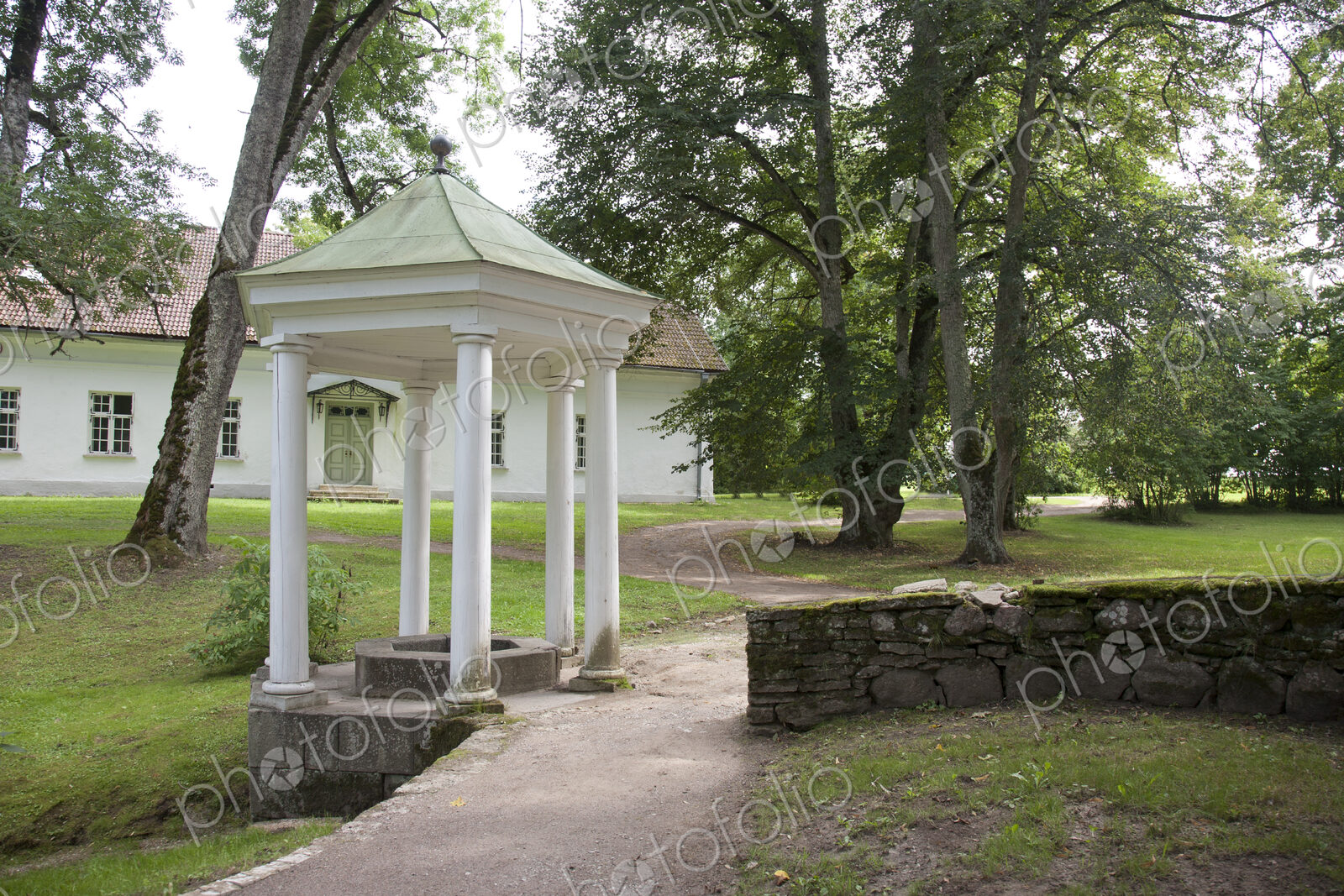 Small Gazebo Outside a Manor Residence