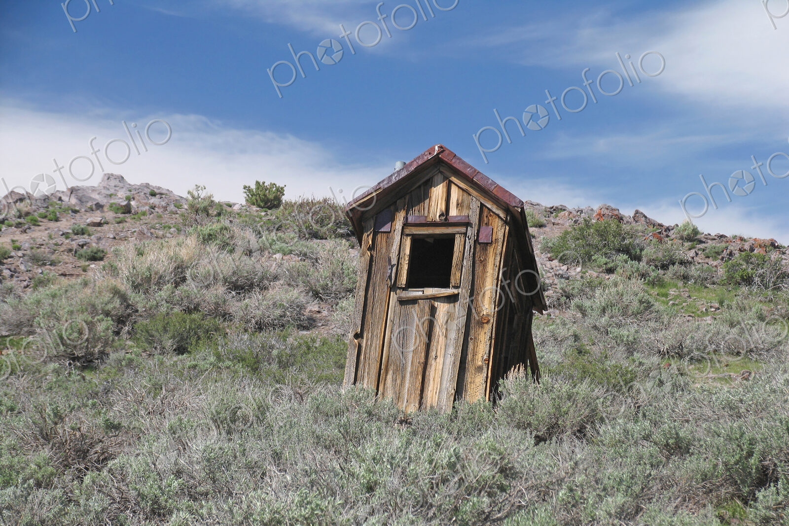 Small Ghost Town Outhouse
