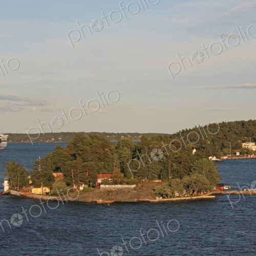 Small Island With Summer Homes