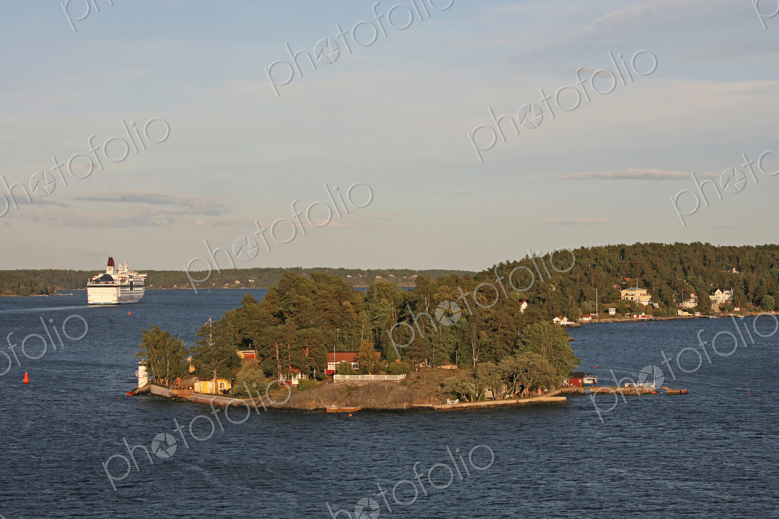 Small Island With Summer Homes