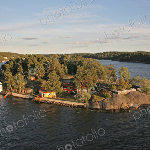 Small Island With Summer Homes