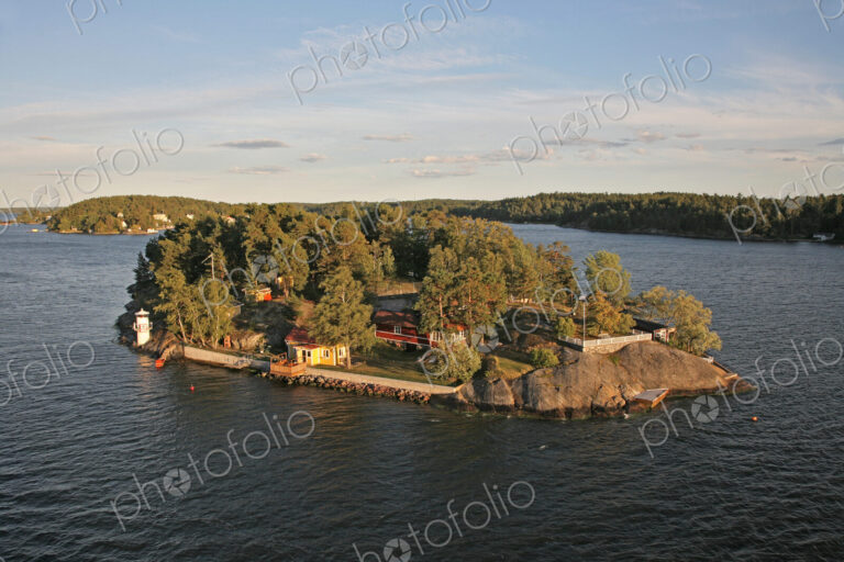 Small Island With Summer Homes