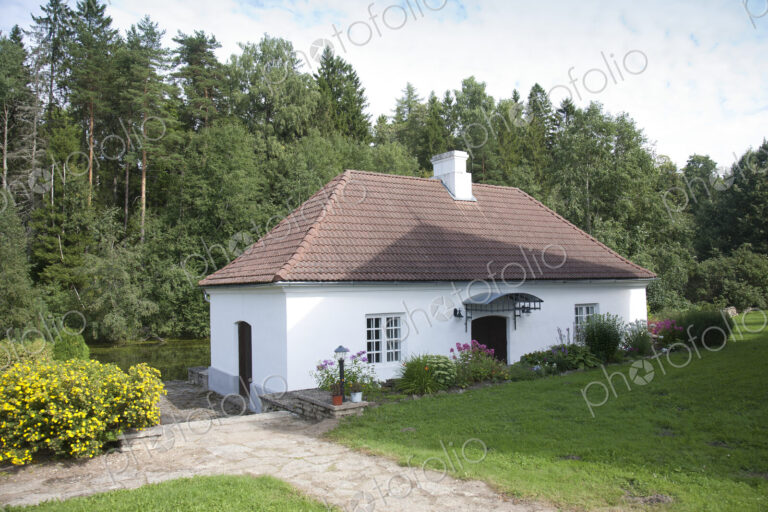 Small Lakeside Building