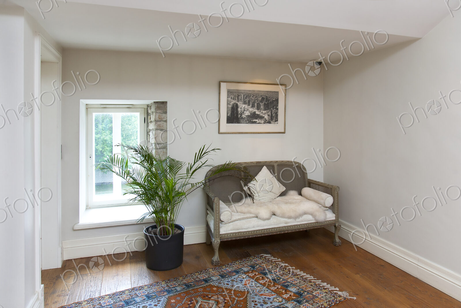 Small Sofa in a Sparse Room