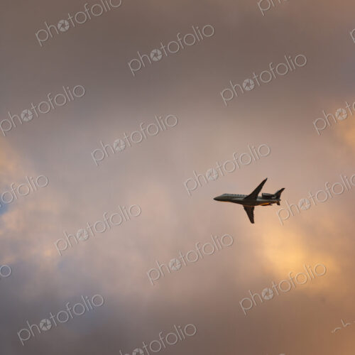 Small jet flying, USA Small jet flying, USA