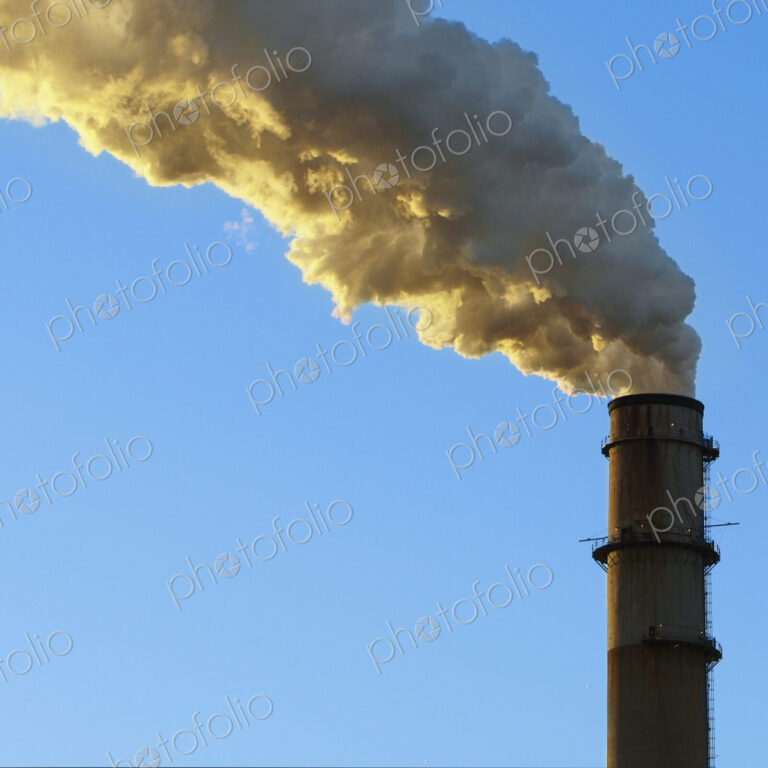 Smokestack Billowing Smoke