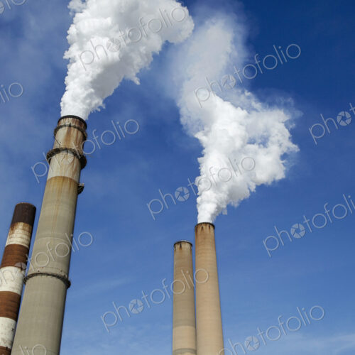 Smokestacks Billowing Smoke Smokestacks Billowing Smoke