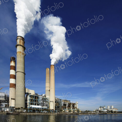 Smokestacks Billowing Smoke Smokestacks Billowing Smoke