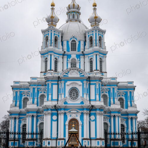 Smolny Convent of the Resurrection, the main church, a blue-and-white building, is… Smolny Convent of the Resurrection, the main church, a blue-and-white building, is…