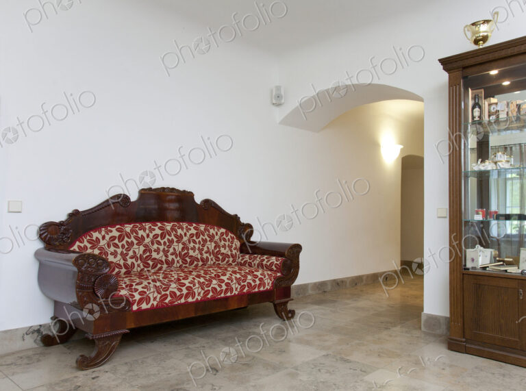 Sofa and Display Case